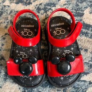 Mini Melissa Mickey Disney 100 Baby Toddler Beach Slide Sandal - Size 6US 21EUR
